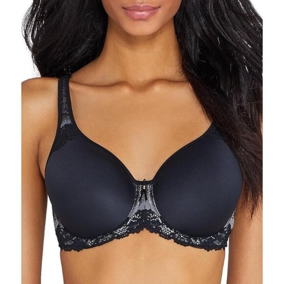 WACOAL Size 38DDD Black Basic Benefits Underwire Contour Bra 853290 NEW - Picture 1 of 1